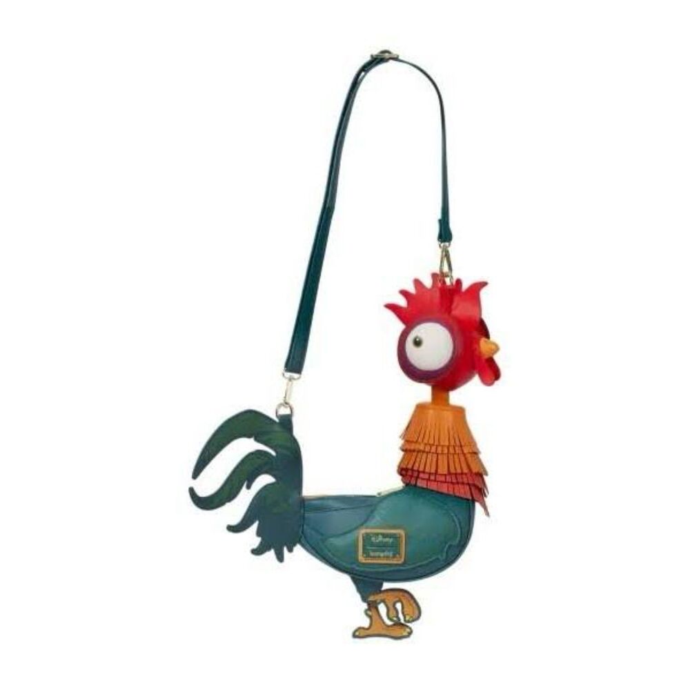 Loungefly Disney Moana Hei Hei Figural + Pua & Heihei Passport Crossbody Bundle - Picture 6 of 12